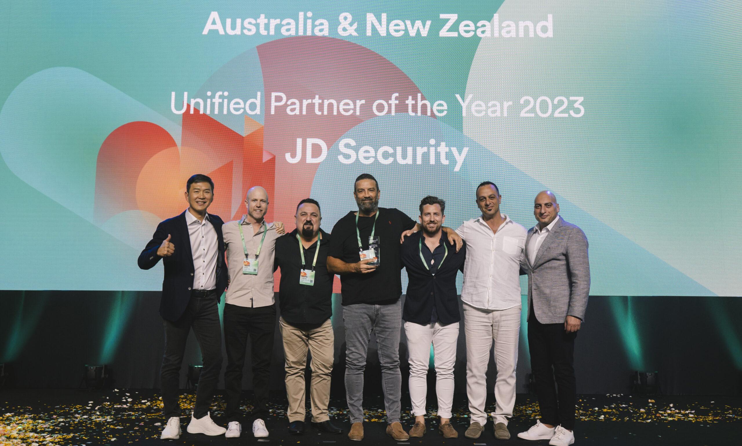 JD Security Genetec Unified Partner of the Year 2023 award